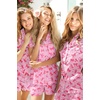 image:imageEkouaer Pajamas Set for Women Short Sleeve Sleepwear Button Down Pj XSXXXLPink Bow Print