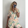 image:imageEkouaer Pajamas Set for Women Short Sleeve Sleepwear Button Down Pj XSXXXLPink Floral Print