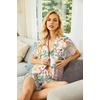 image:imageEkouaer Pajamas Set for Women Short Sleeve Sleepwear Button Down Pj XSXXXLPink Floral Print