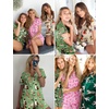 image:imageEkouaer Pajamas Set for Women Short Sleeve Sleepwear Button Down Pj XSXXXLPink Floral Print