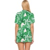 image:imageEkouaer Pajamas Set for Women Short Sleeve Sleepwear Button Down Pj XSXXXLPink Leaves