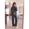 image:imageEkouaer Pajamas for Women Set Soft Longe Sleeve 2 Piece Lounge SetDak Grey