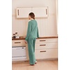 image:imageEkouaer Pajamas for Women Set Soft Longe Sleeve 2 Piece Lounge SetGreen