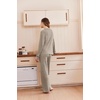image:imageEkouaer Pajamas for Women Set Soft Longe Sleeve 2 Piece Lounge SetKhaki