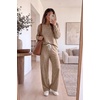 image:imageEkouaer Pajamas for Women Set Soft Longe Sleeve 2 Piece Lounge SetLight Brown