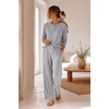 image:imageEkouaer Pajamas for Women Set Soft Longe Sleeve 2 Piece Lounge SetLight Grey