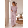 image:imageEkouaer Pajamas for Women Set Soft Longe Sleeve 2 Piece Lounge SetLight Pink