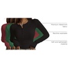 image:imageEkouaer Womens Henley Long Sleeve Shirts 3 Packs Ribbed Knit Thermal TopsBlack  Green  Wine Red 3pcs