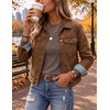 image:imageEkouaer Womens Long Sleeve Shirts Casual Crewneck Thermal TopsBrown