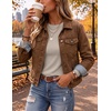 image:imageEkouaer Womens Long Sleeve Shirts Casual Crewneck Thermal TopsKhaki