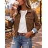 image:imageEkouaer Womens Long Sleeve Shirts Casual Crewneck Thermal TopsWhite