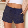 image:imageEkouaer Womens Pajama Shorts Soft Lounge Pj Bottoms Sleep Short with PocketNavy Blue