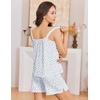 image:imageEkouaer Womens Sleeveless Pajamas Sets Cute Tank Top and Shorts Lounge SetBlue Florals