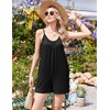 image:imageEkouaer Womens Summer Rompers Beach Vacation Outfits Adjustable JumpsuitsBlack