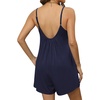 image:imageEkouaer Womens Summer Rompers Beach Vacation Outfits Adjustable JumpsuitsNavy Blue
