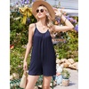 image:imageEkouaer Womens Summer Rompers Beach Vacation Outfits Adjustable JumpsuitsNavy Blue