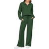 image:imageEkouaer 2 Piece Sets for Women Half Zip Lounge Sets Matching Fall OutfitsBright Green