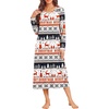 image:imageEkouaer Long Sleeve Nightgowns for Women Calf Length Sleep ShirtsRed Christmas Deer