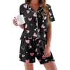 Black With Pink Hearts