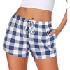 Blue White Plaid