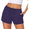 image:imageEkouaer Womens Pajama Shorts Soft Lounge Pj Bottoms Sleep Short with PocketNavy Blue