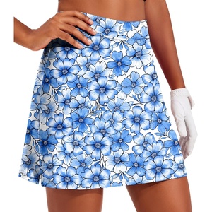image:imageEkouaer 16 Skorts for Women with Pockets Golf Pickleball Tennis SkirtBlue White Floral