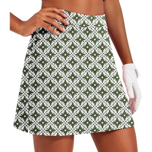 image:imageEkouaer 16 Skorts for Women with Pockets Golf Pickleball Tennis SkirtGreen Pattern