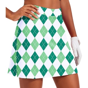 image:imageEkouaer 16 Skorts for Women with Pockets Golf Pickleball Tennis SkirtGreen White Plaid