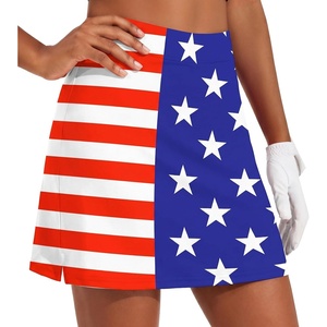 image:imageEkouaer 16 Skorts for Women with Pockets Golf Pickleball Tennis SkirtUsa Flag