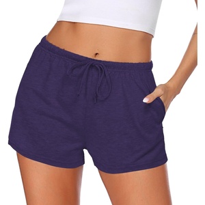 image:imageEkouaer Womens Pajama Shorts Soft Lounge Pj Bottoms Sleep Short with PocketNavy Blue