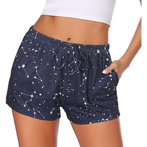 image:imageEkouaer Womens Pajama Shorts Soft Lounge Pj Bottoms Sleep Short with PocketNavy Star