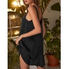image:imageEkouaer Nightgowns for Women Sleeveless Satin Night Gown Sexy Night DressBlack