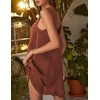 image:imageEkouaer Nightgowns for Women Sleeveless Satin Night Gown Sexy Night DressBrown