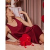 image:imageEkouaer Nightgowns for Women Sleeveless Satin Night Gown Sexy Night DressWine Red