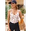 image:imageEkouaer Ribbed Cami Pajamas Set Racerback Tank Top with Shorts Lounge SetsStrawberry