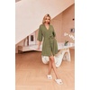 image:imageEkouaer Robes for Women Waffle Knit Bathrobe Soft Lightweight LoungewearArmy Green