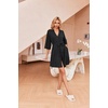 image:imageEkouaer Robes for Women Waffle Knit Bathrobe Soft Lightweight LoungewearBlack