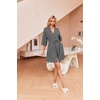 image:imageEkouaer Robes for Women Waffle Knit Bathrobe Soft Lightweight LoungewearDark Grey