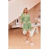 image:imageEkouaer Robes for Women Waffle Knit Bathrobe Soft Lightweight LoungewearFloral Green