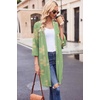 image:imageEkouaer Robes for Women Waffle Knit Bathrobe Soft Lightweight LoungewearFloral Green