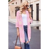 image:imageEkouaer Robes for Women Waffle Knit Bathrobe Soft Lightweight LoungewearFloral Pink