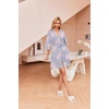 image:imageEkouaer Robes for Women Waffle Knit Bathrobe Soft Lightweight LoungewearFloral Purple
