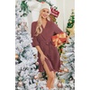 image:imageEkouaer Robes for Women Waffle Knit Bathrobe Soft Lightweight LoungewearGray Purple