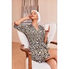 image:imageEkouaer Robes for Women Waffle Knit Bathrobe Soft Lightweight LoungewearLeopard