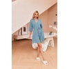 image:imageEkouaer Robes for Women Waffle Knit Bathrobe Soft Lightweight LoungewearLight Blue