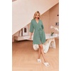 image:imageEkouaer Robes for Women Waffle Knit Bathrobe Soft Lightweight LoungewearMint Green