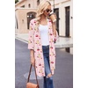 image:imageEkouaer Robes for Women Waffle Knit Bathrobe Soft Lightweight LoungewearPink Stripe Teddy Bear