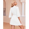 image:imageEkouaer Robes for Women Waffle Knit Bathrobe Soft Lightweight LoungewearWhite