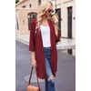 image:imageEkouaer Robes for Women Waffle Knit Bathrobe Soft Lightweight LoungewearWine Red