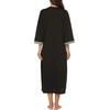 image:imageEkouaer Robes for Women Zipper Robe 34 Sleeves Housecoat with PocketsStyle 1black
